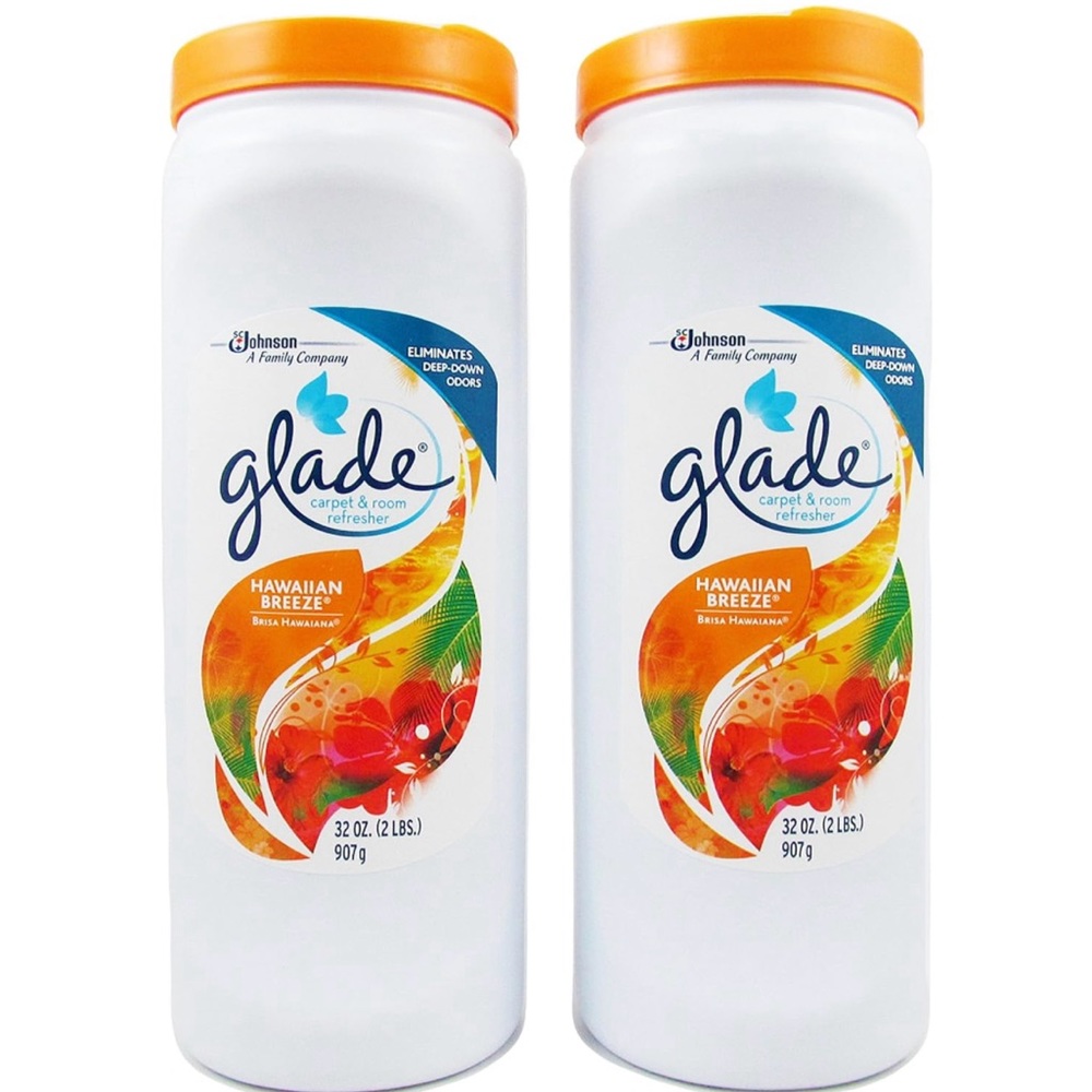 2 Pack - Glade Carpet & Room Refresher Hawaiian Breeze Scent, 32 OZ.
